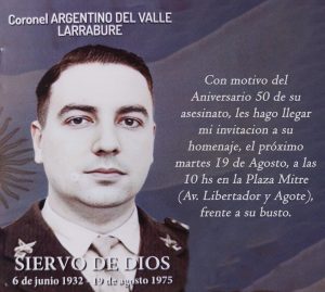 Homenajearán al Coronel Larrabure a 50 años de su muerte (Audio)