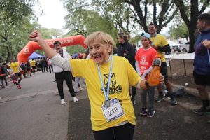 Irma Gautrain y su felicidad corriendo