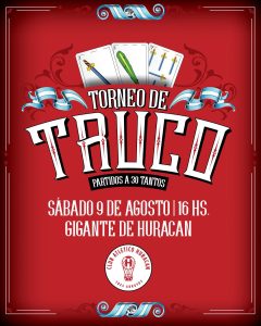 Se viene el gran Torneo de Truco del Club Huracán