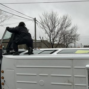 Dorrego: volcó una combi al chocar con una camioneta
