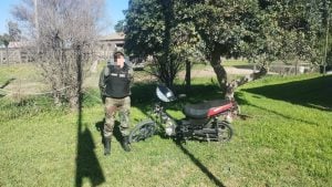 CPR Tres Arroyos recuperó una moto sustraída el fin de semana