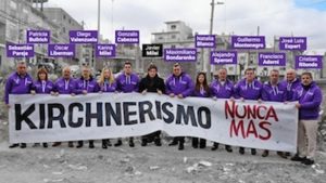 Milei en La Matanza: “kirchnerismo Nunca Más” fue el slogan elegido