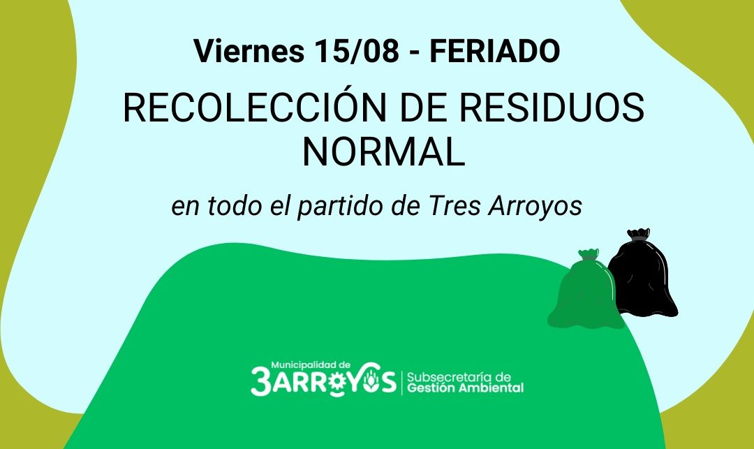 Feriado: Normal servicio de recolección