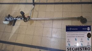 Robó motoguadaña en dependencia municipal. Terminó preso