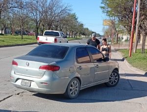 Almafuerte y Paso: Daños materiales en accidente de tránsito