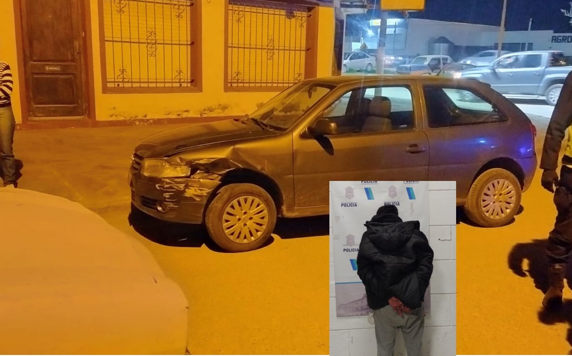 Hombre aprehendido tras provocar disturbios luego de un choque
