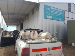Hallaron envases vacíos de agroquímicos