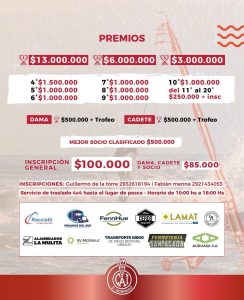 Pesca: Segundo concurso a la Pieza Mayor de Independiente de Coronel Dorrego