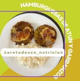 Hoy cocinamos: hamburguesas de garbanzos y atún, ¡ricas, sanas y al horno!