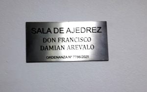 Ajedrez: El local del CRECE se llama Francisco Damián Arévalo