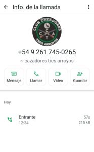 Advierten sobre un número falso de teléfono del Club Cazadores