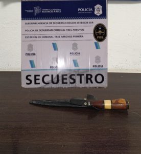 Golpeó a su pareja y la amenazó con un cuchillo: Fue preso