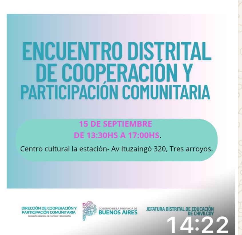 Consejo Escolar local: Encuentro distrital de cooperación y participación comunitaria
