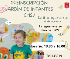 Abiertas las inscripciones al Jardín de Infantes del Colegio Hogar San José