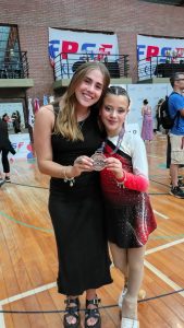 Patín artístico: Alma Croce y Catalina Paolini participaron en el Nacional