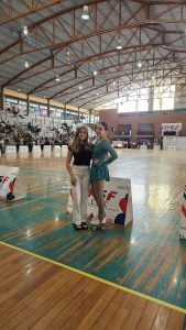 Patín artístico: Alma Croce y Catalina Paolini participaron en el Nacional
