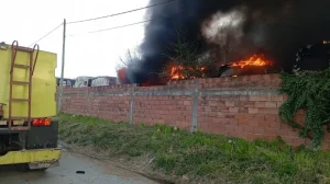 Tandil: Se quemaron 16 colectivos en el predio de la ex “Río Paraná”