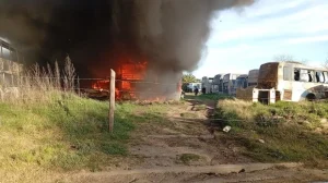 Tandil: Se quemaron 16 colectivos en el predio de la ex “Río Paraná”