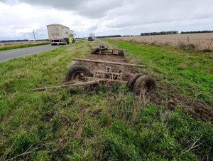 Este martes: Choque en cadena en el Km 525 de la Ruta 3