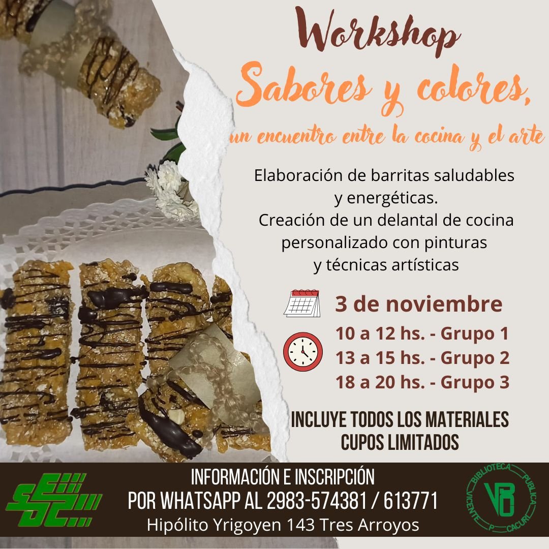 “Sabores y Colores” en la Biblioteca Cacuri