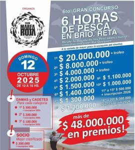 Marea Roja se prepara para las 6 horas de pesca en Reta