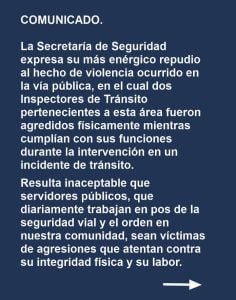 La Secretaría de Seguridad repudia lo ocurrido ayer en el Barrio Olimpo