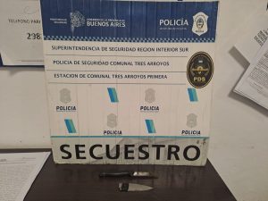 Cuchillero amenazó a un joven y quedó preso