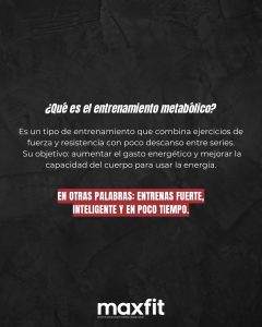 Entrenamiento Metabólico: Energía, Salud y Vitalidad
