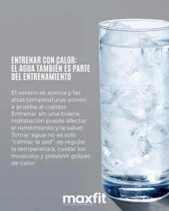 Ejercitarse con calor: el agua también es parte del entrenamiento