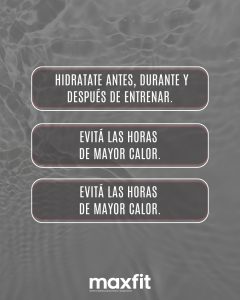 Ejercitarse con calor: el agua también es parte del entrenamiento