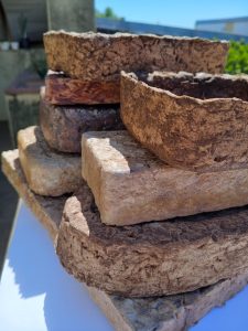 Ladrillos y placas con maples, el invento con potencial social de un estudiante en Corrientes