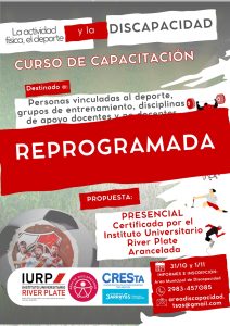 Reprograman el curso de capacitación sobre Deporte e Inclusión