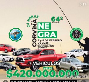 (video)Cazadores presentó la edición 64 de las “24 horas de la Corvina Negra”