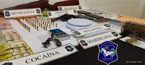 Allanamientos en Tres Arroyos y Claromecó: Un preso, secuestro de drogas y armas