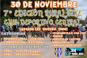 Rural Bike: En noviembre llega la 7ª edición de Deportivo Central