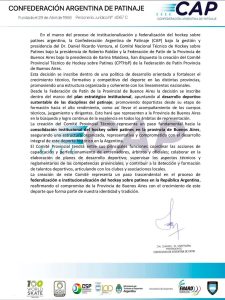 Hockey sobre Patines: Tresarroyenses integran el nuevo Comité Provincial Técnico