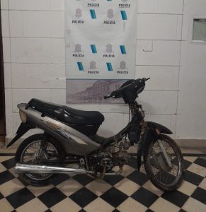 Hallaron moto que había sido sustraída en la madrugada