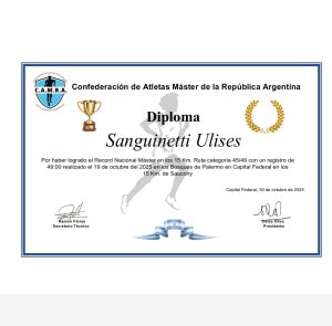 Atletismo: Revalidaron el récord de Ulises Sanguinetti en los 15K Saucony