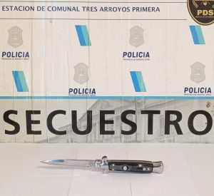 Brasileño preso: Portaba arma blanca y tenía pedido de detención