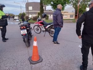 Ciclista trasladada al Pirovano luego de accidente de tránsito