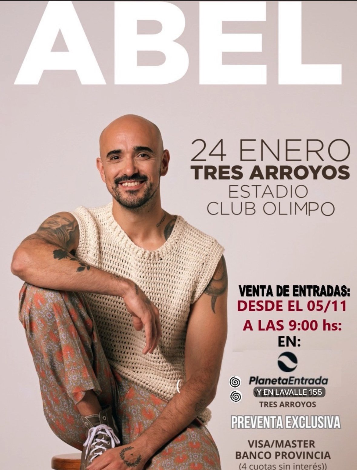 (Video) Abel Pintos: El miércoles empieza la venta de anticipadas