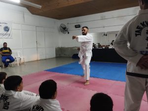 Taekwondo: se realizó el primer examen en la sociedad de fomento del Benito Machado
