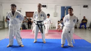 Taekwondo: se realizó el primer examen en la sociedad de fomento del Benito Machado