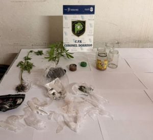 Esclarecen abigeato en Dorrego: secuestran armas, herramientas, celulares y droga