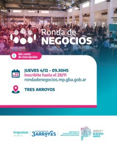 Se aproxima una nueva “Ronda de Negocios Tres Arroyos 2025”
