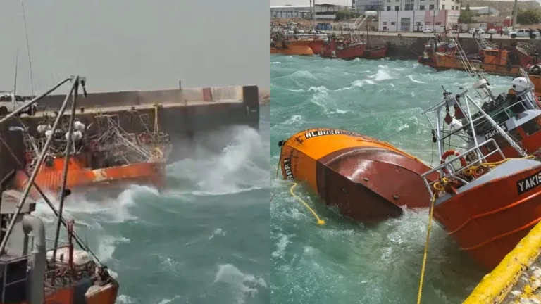 Santa Cruz: Ráfagas de viento hicieron que se hundieran lanchas pesqueras