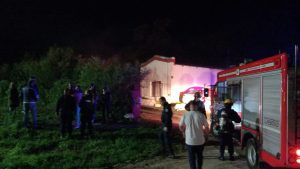 Incendio en una vivienda en Saavedra y Alem