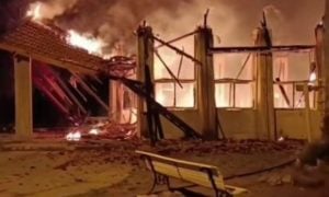 Abuelo denunció a su nieto por prender fuego la capilla de Pehuén Co