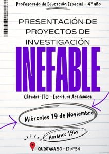 Educación Especial: Alumnos del Instituto 167 presentan proyecto sobre discapacidad
