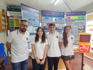 Alumnos de un colegio de Monte Grande presentan proyecto tecnológico en Brasil